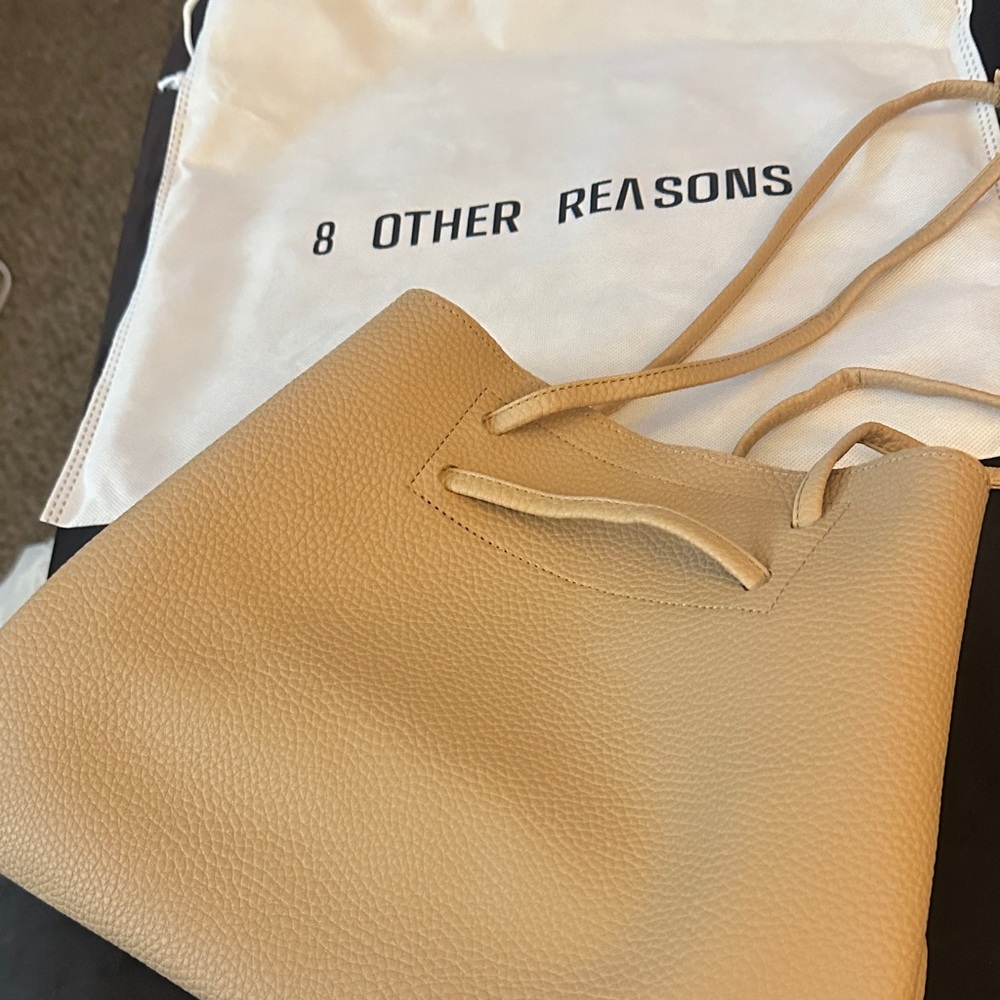 8 Other Reasons Beige Shoulder Bag